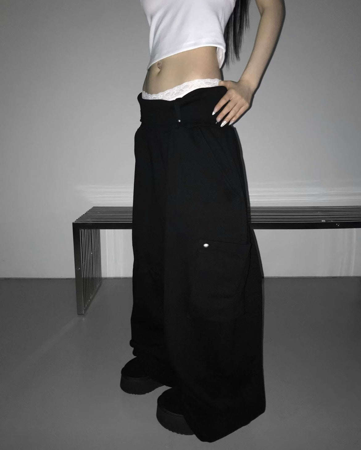 Oversized pocket sweatpants