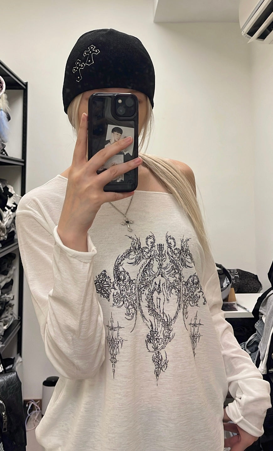 Holy knit shoulder tee❤️‍🔥