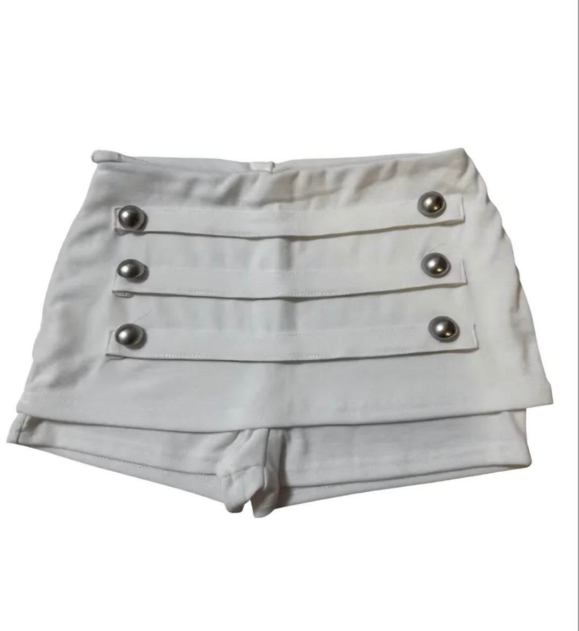 Napoleon-style studded skort