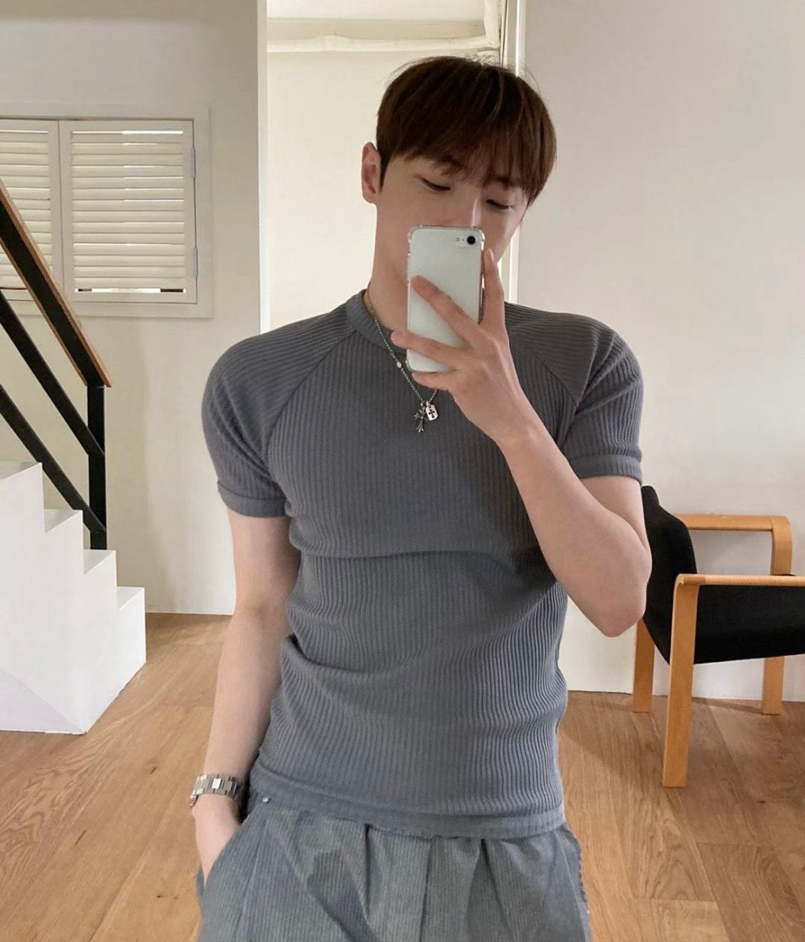 宋承一bts v同款🔥男裝貼身t裇