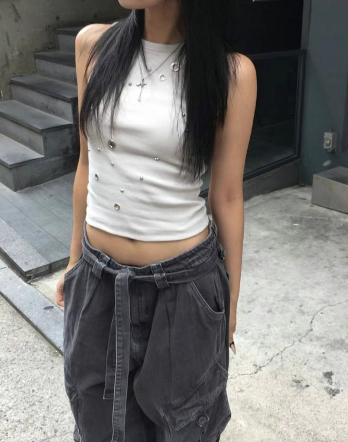 Bold eyelet tank🪬