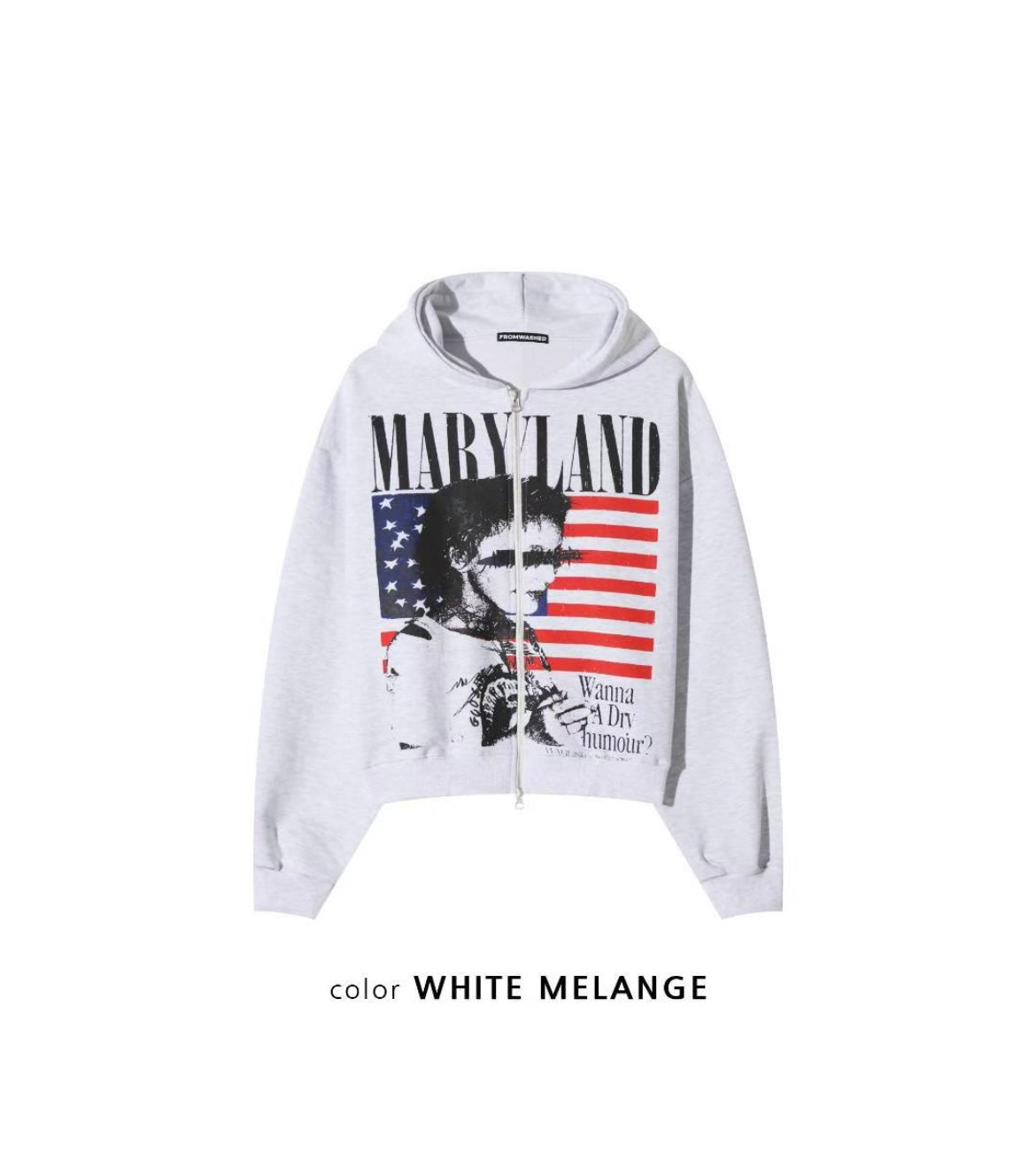 Maryland flag zip-up hoodie🇺🇸