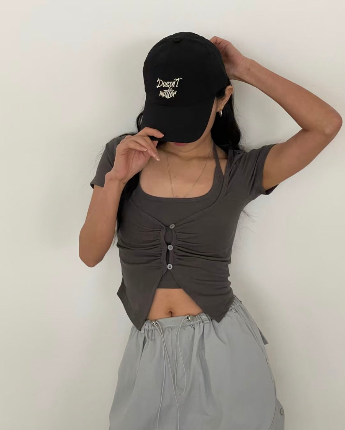 Versatile layered crop top💜