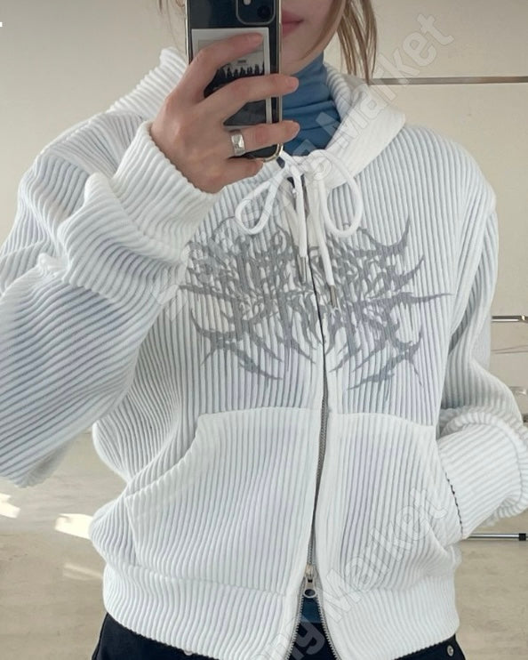 Urban edge zip-up hoodie💜