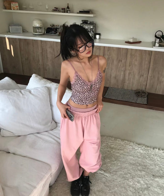 Leopard sleeveless top