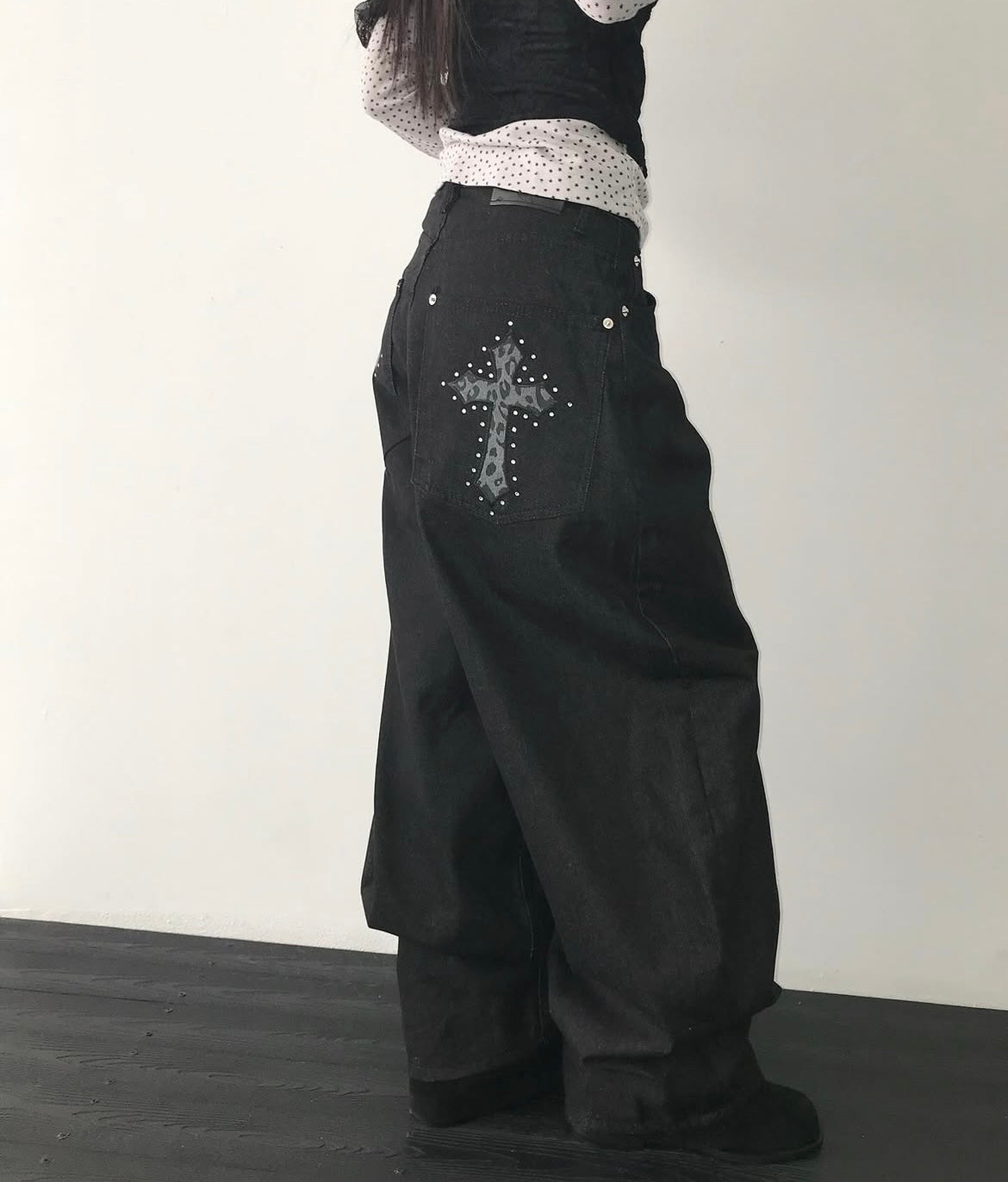 Cheetah cross denim✝️