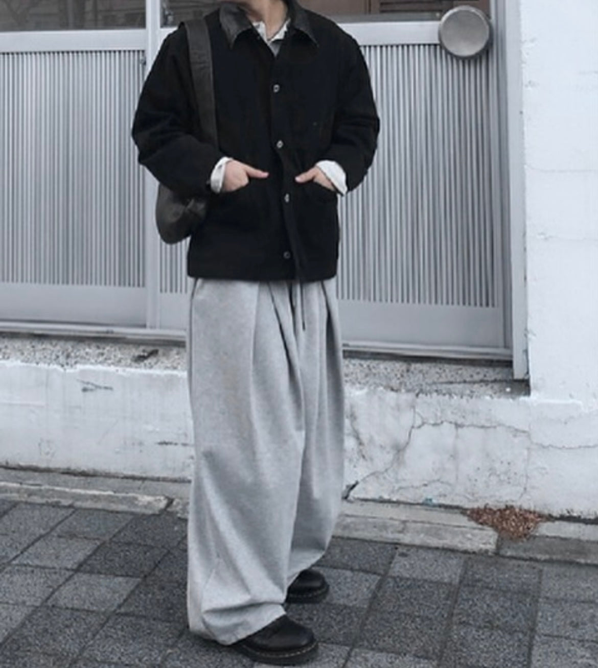 Pleated flowy sweatpants💜(棉褲版💜）