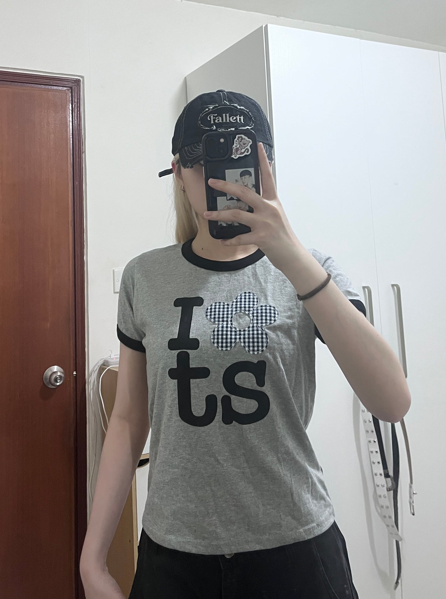格仔花花短tee🌸