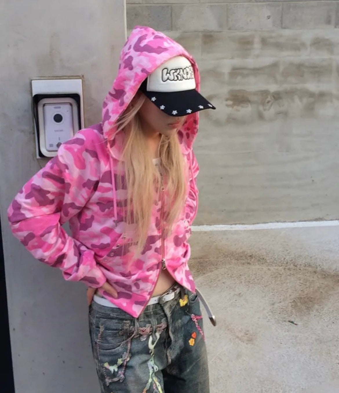 Dazzling camo hoodie jacket