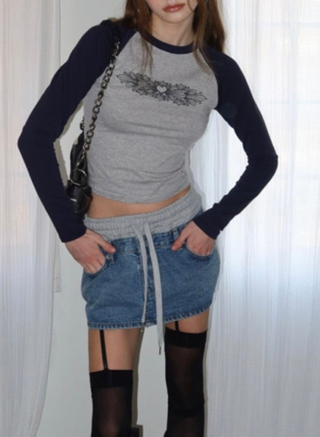 Heart raglan tshirt