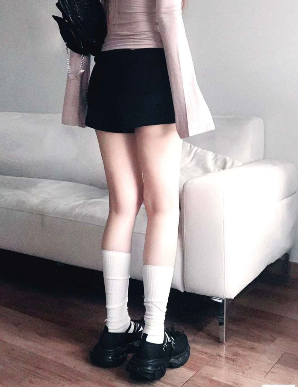 Soft folded waist shorts👅