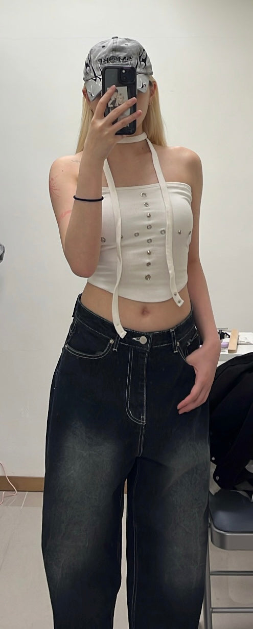 Crisscross crop top✝️