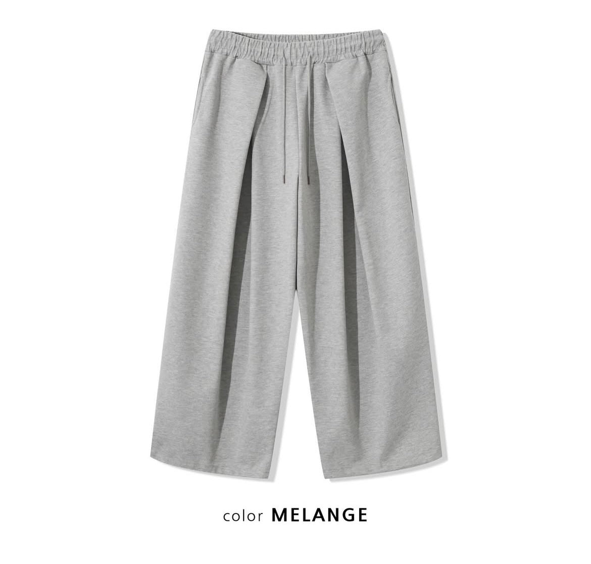 Pleated flowy sweatpants💜(棉褲版💜）