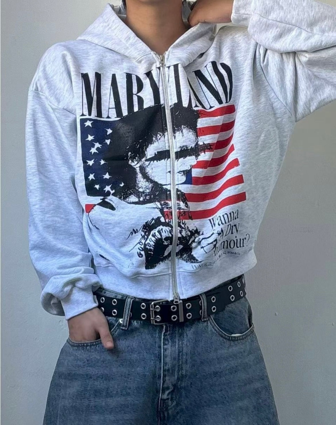 Maryland flag zip-up hoodie🇺🇸