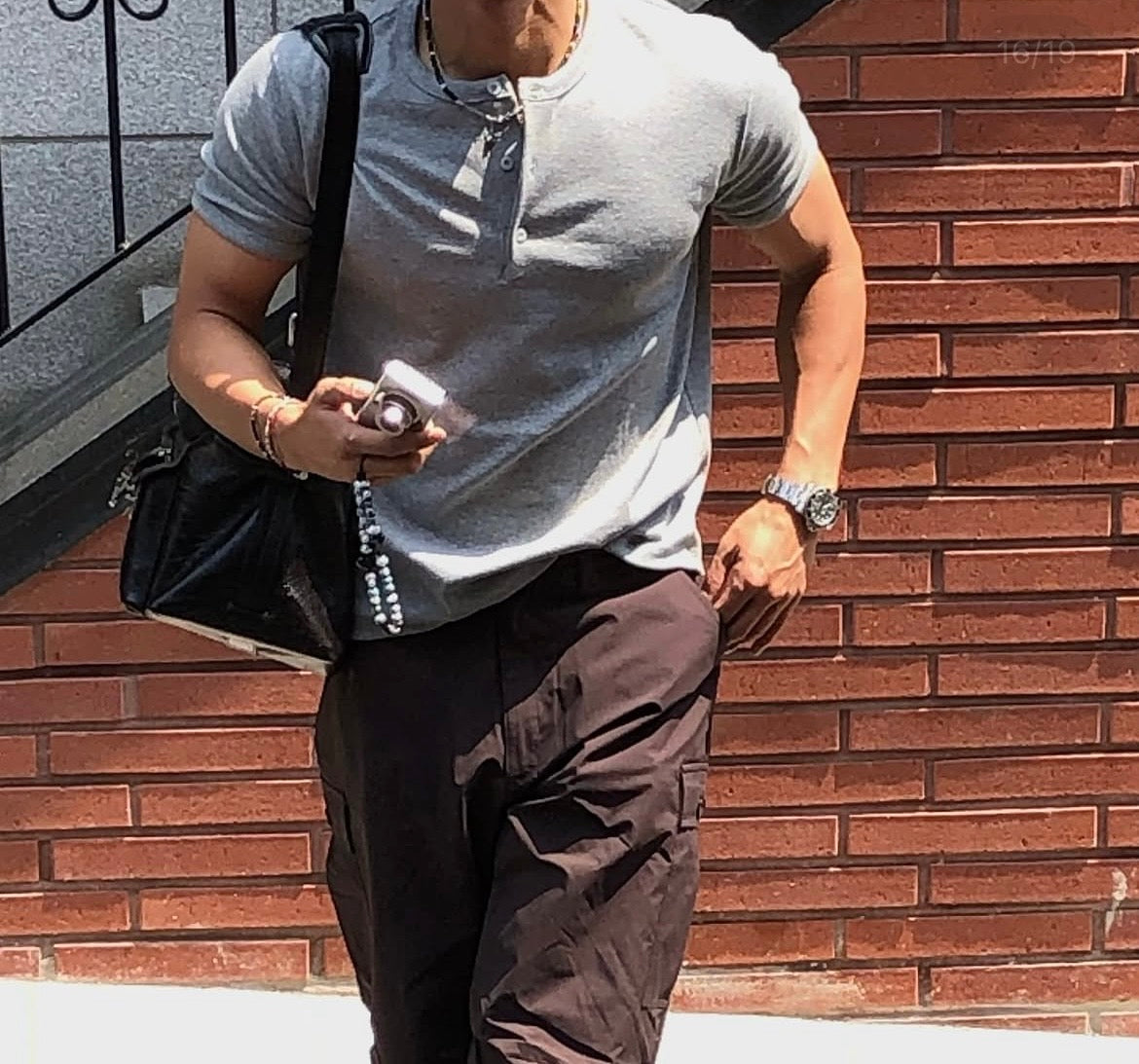 男裝亨利領T恤🔥