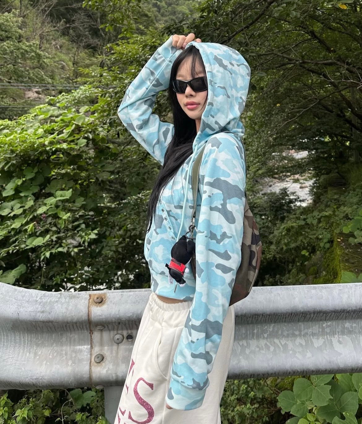 Dazzling camo hoodie jacket