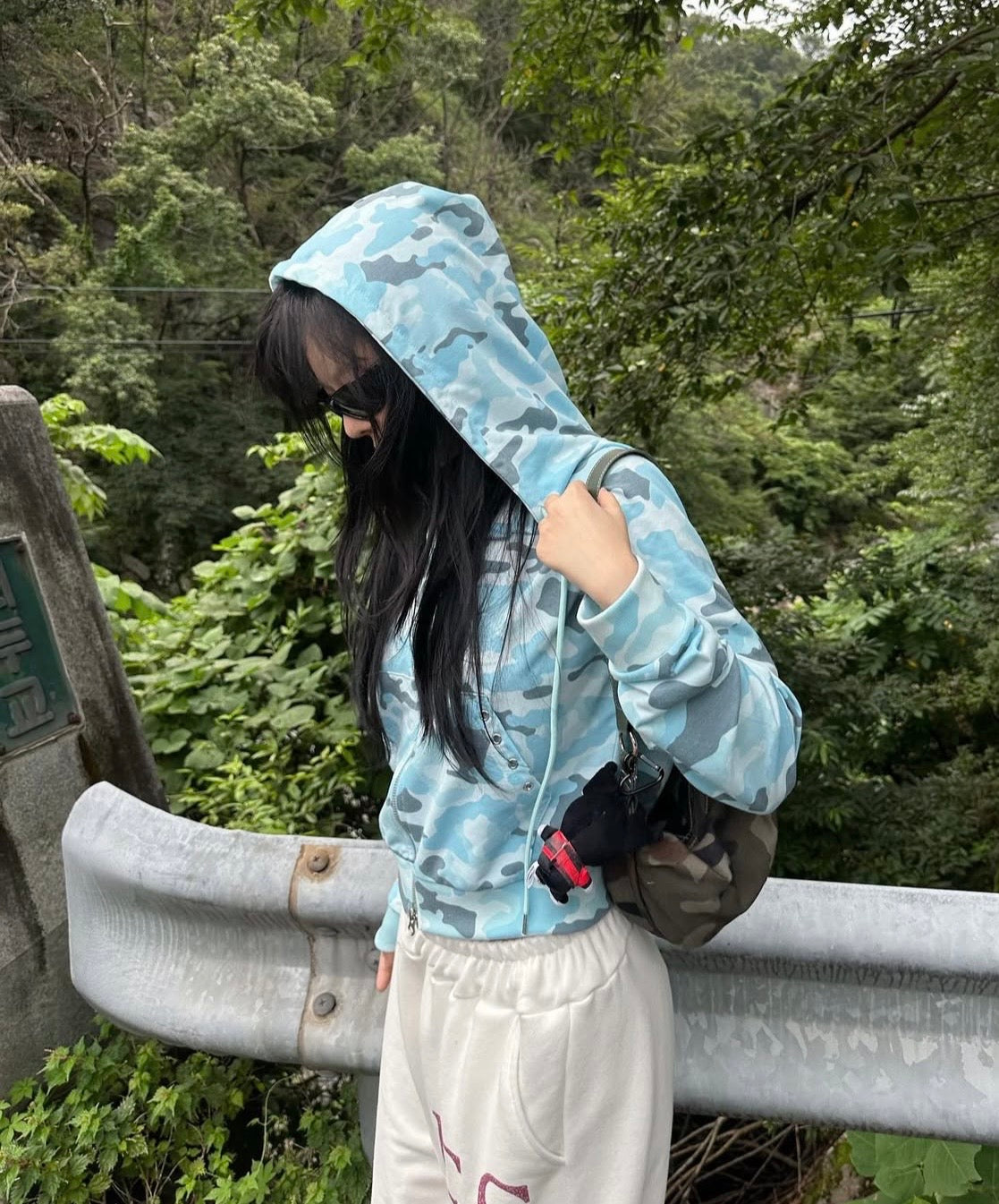 Dazzling camo hoodie jacket