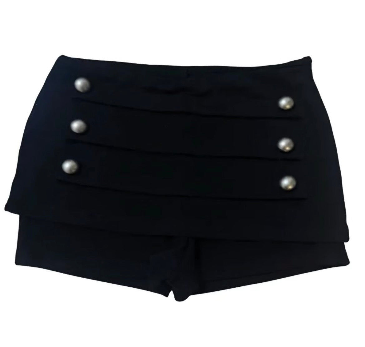 Napoleon-style studded skort
