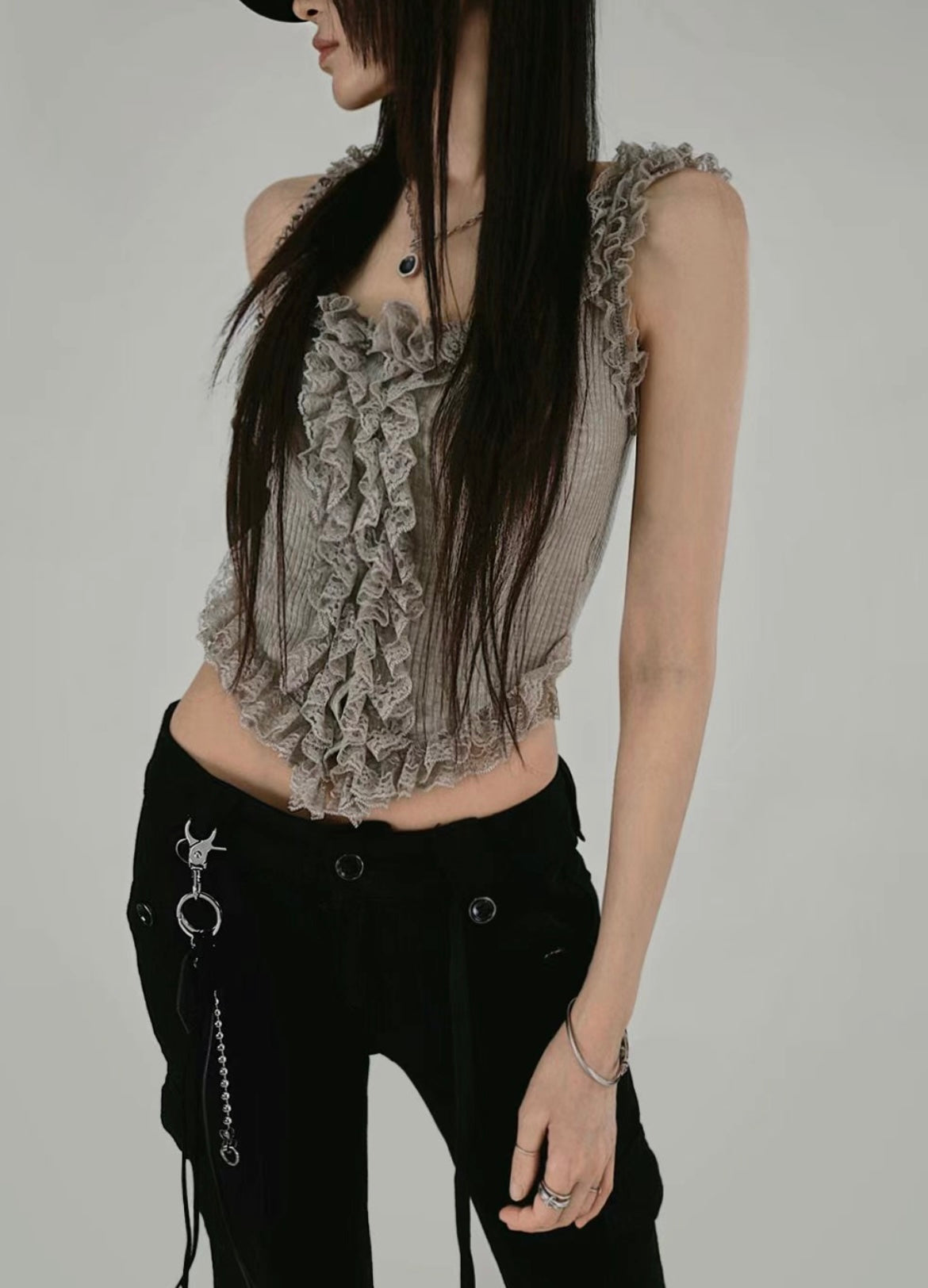 Ruffle charm top✨