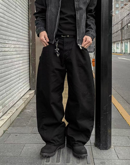 Boyfriend tapered pants