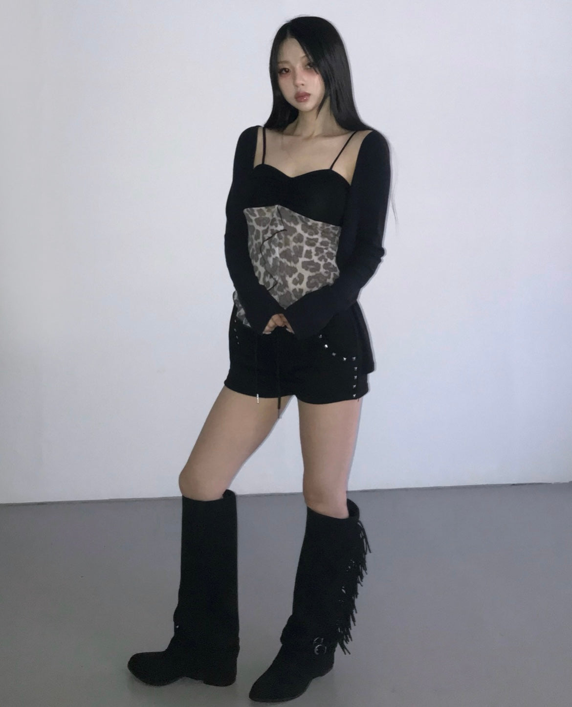 Leopard chic blouse🐆