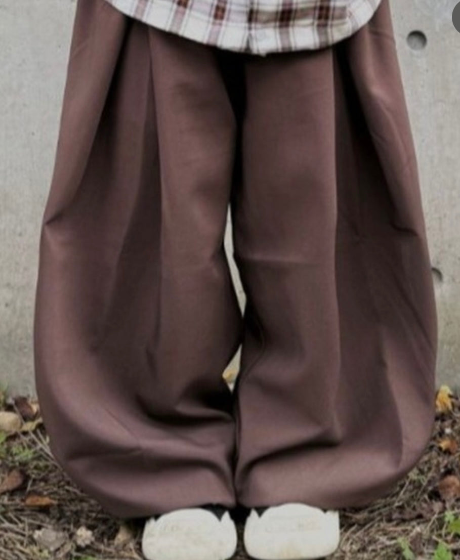 Elegant wide-leg suit trousers(西褲版！💜）