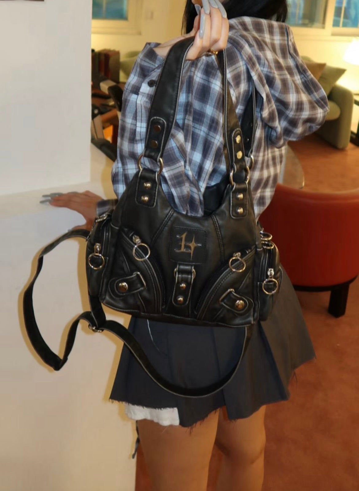 Gateless leather bag🗝️