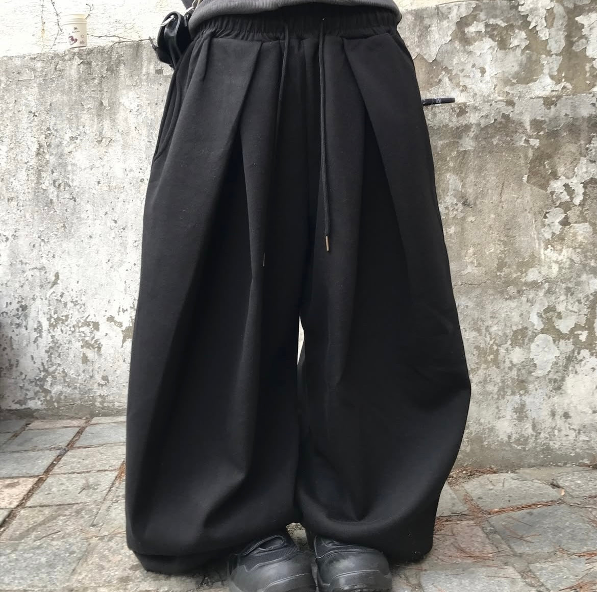 Pleated flowy sweatpants💜(棉褲版💜）