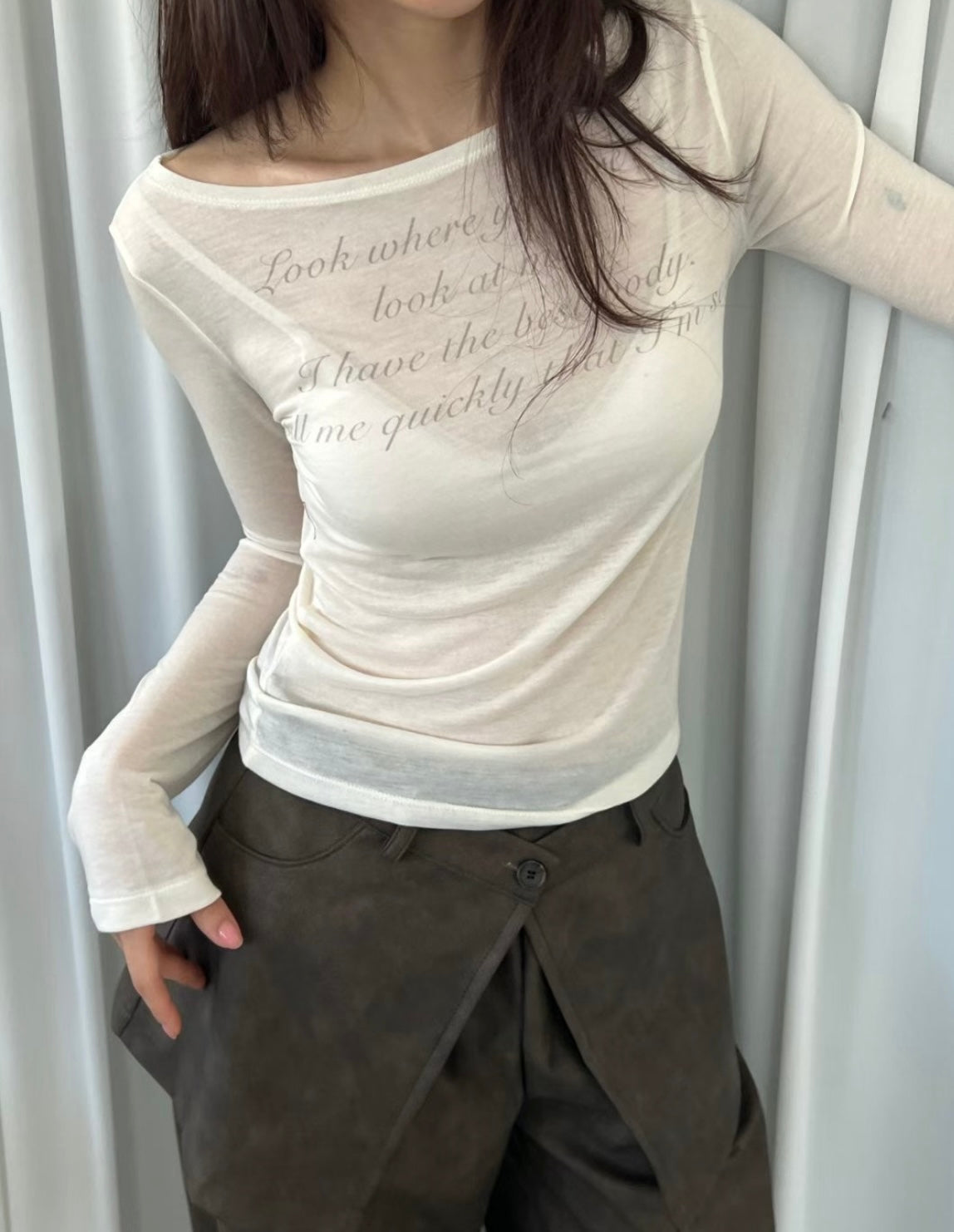 Elegant insight top🫦
