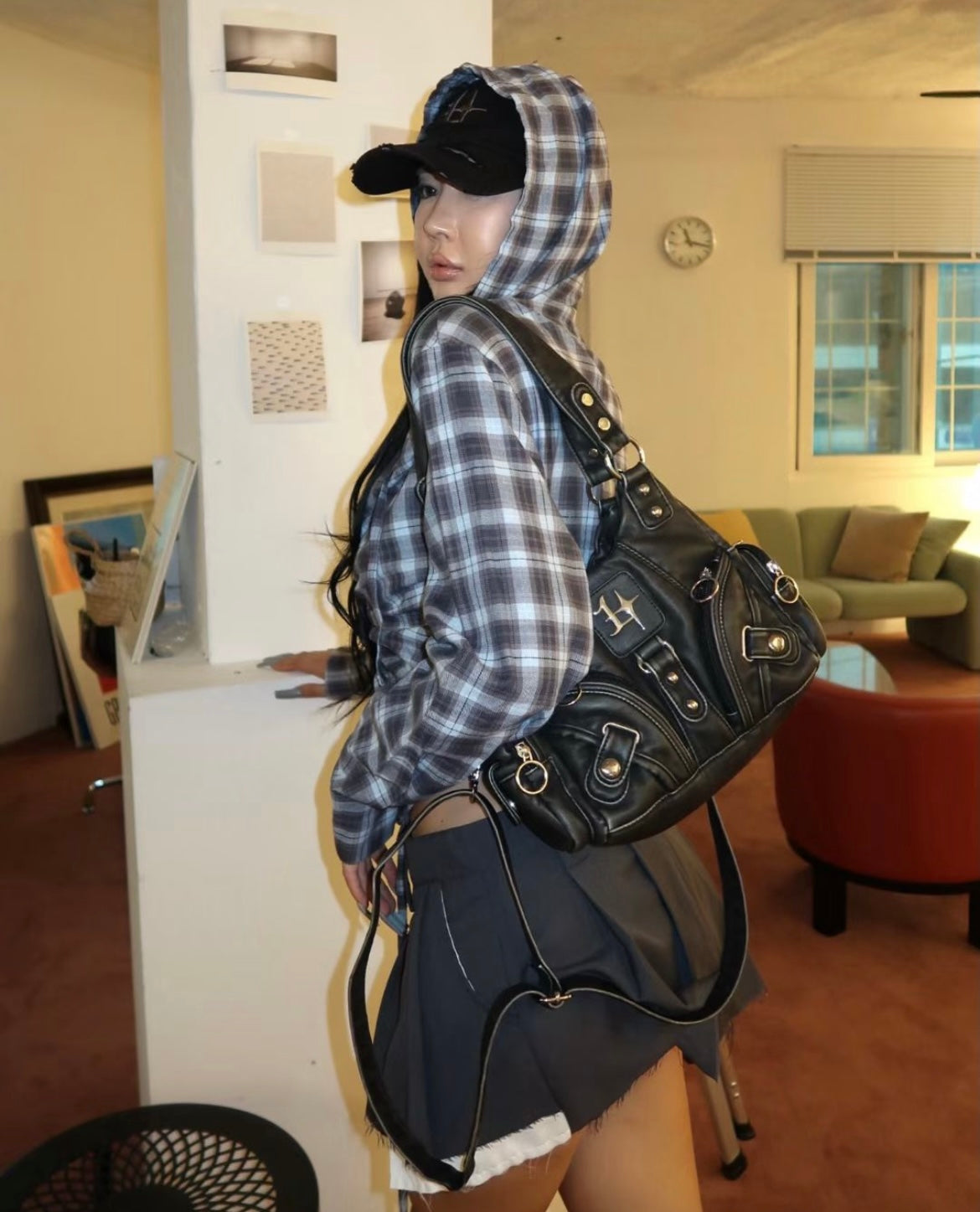 Gateless leather bag🗝️