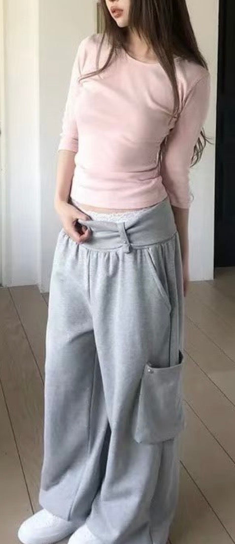 Oversized pocket sweatpants