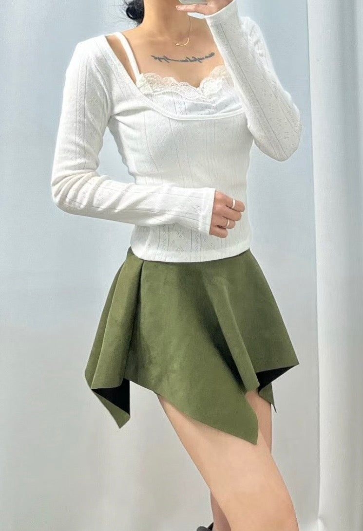 Lace whisper top
