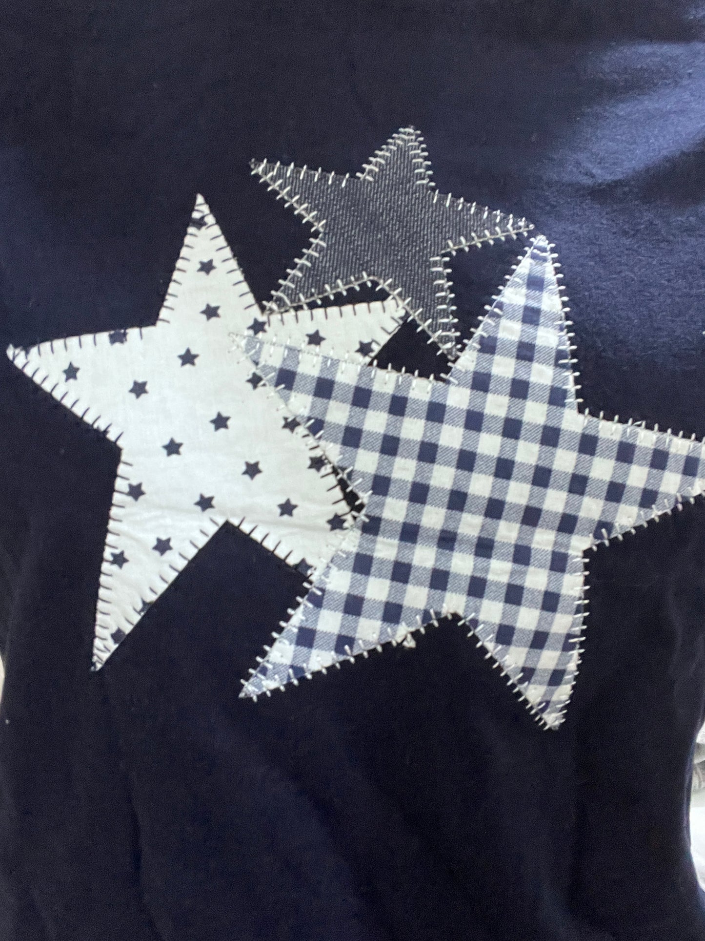刺繡星星短tee⭐️