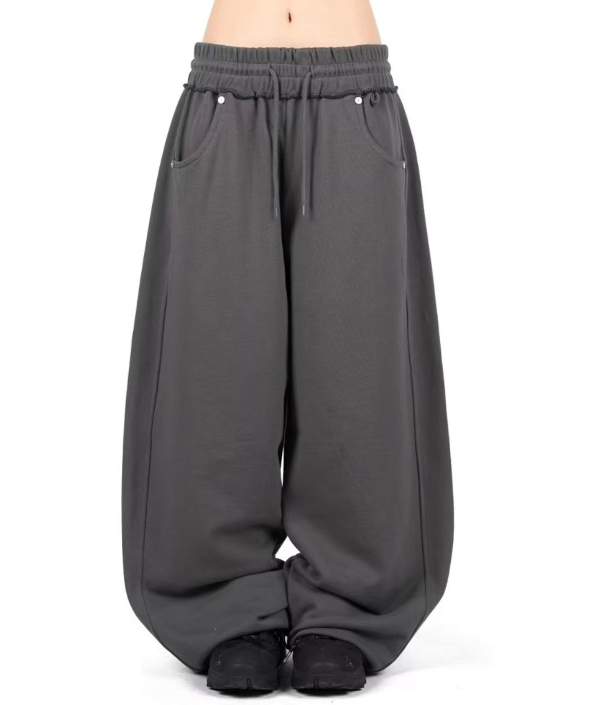 Premium drop-crotch cuffed sweatpants