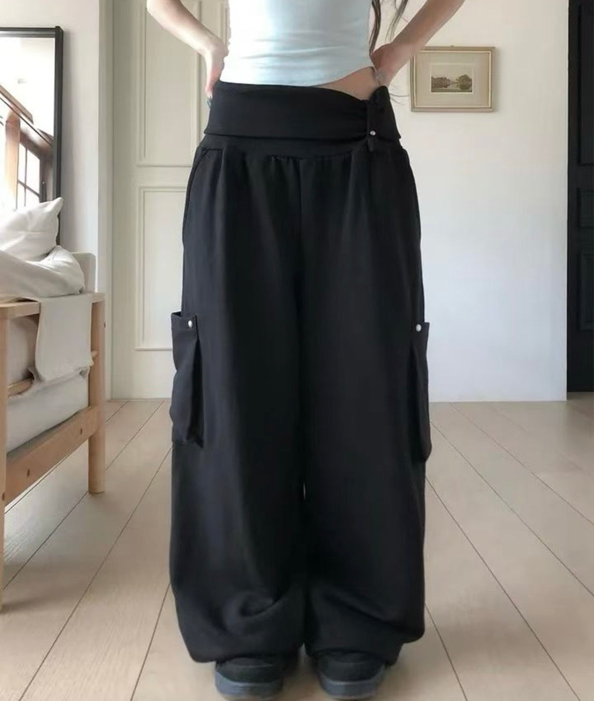Oversized pocket sweatpants