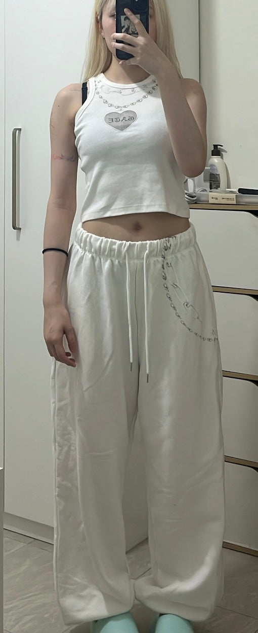 Chic chain crop top⛓️