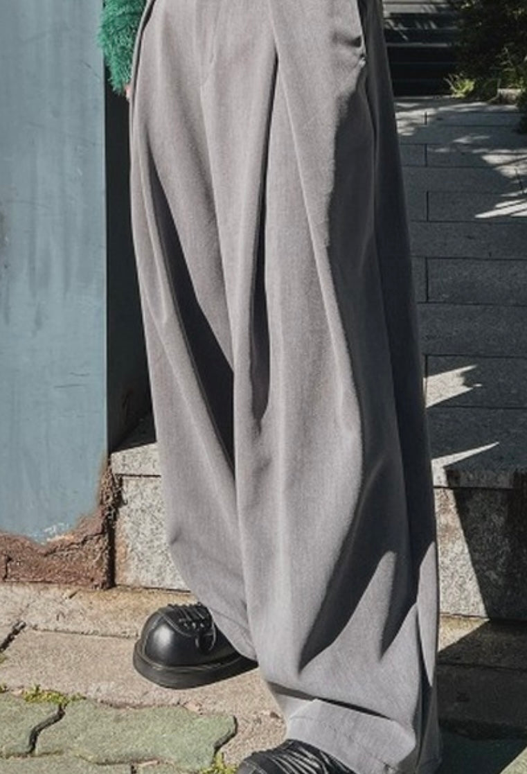 Elegant wide-leg suit trousers(西褲版！💜）