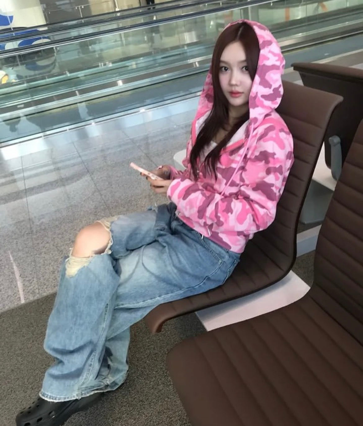 Dazzling camo hoodie jacket