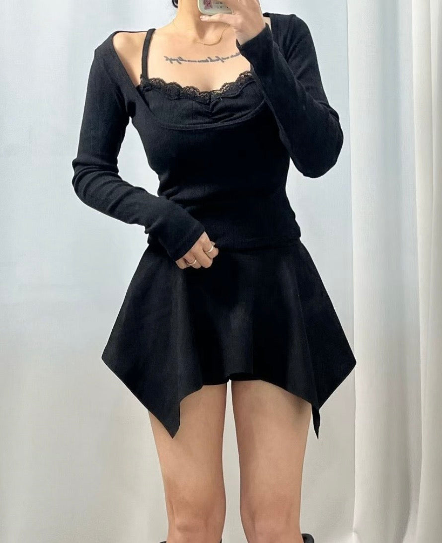 Lace whisper top