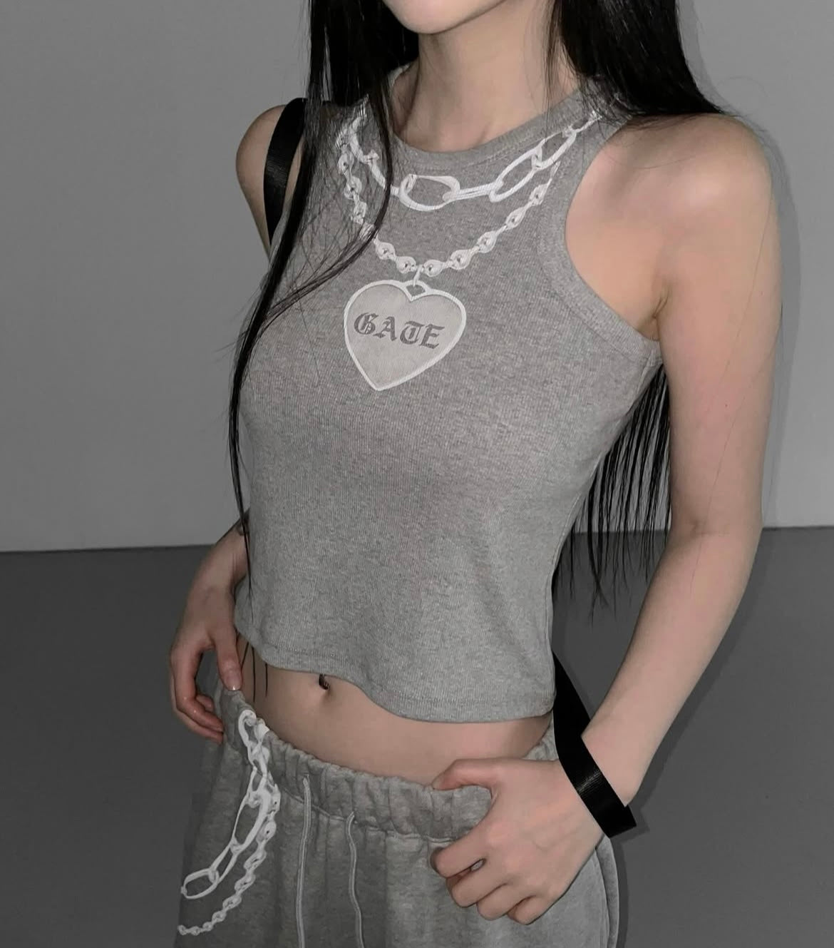 Chic chain crop top⛓️