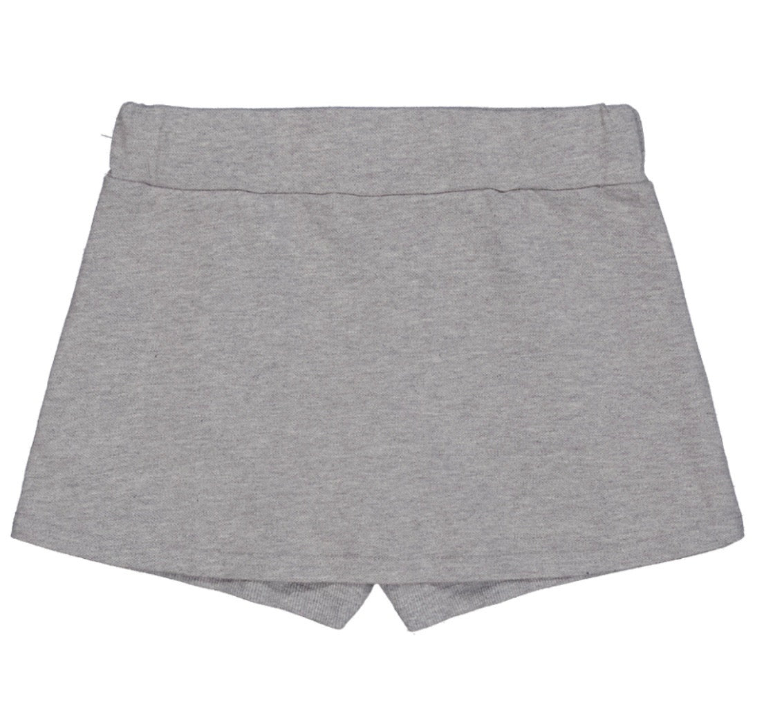 Napoleonic button mini skort set(灰色裙褲）