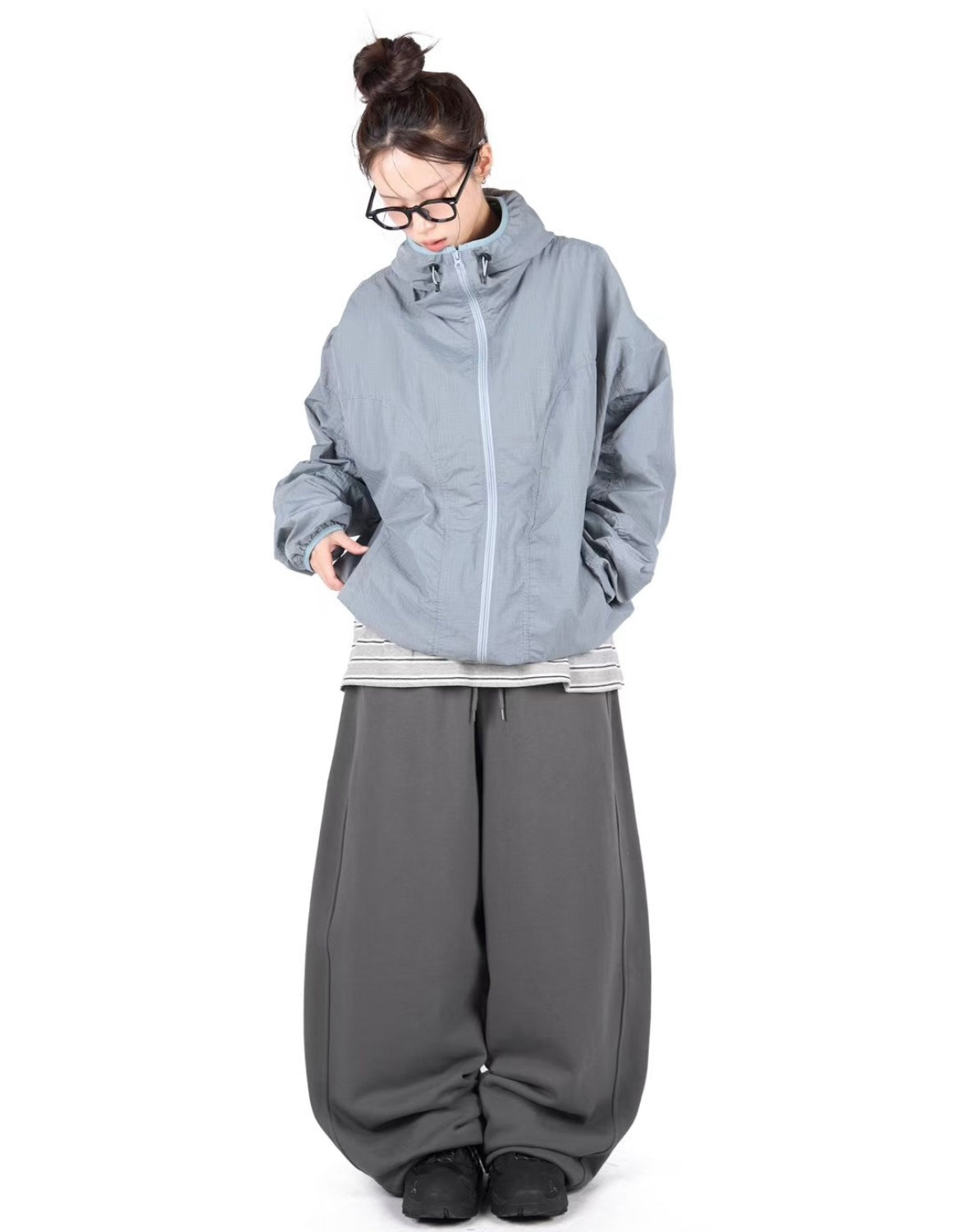 Premium drop-crotch cuffed sweatpants
