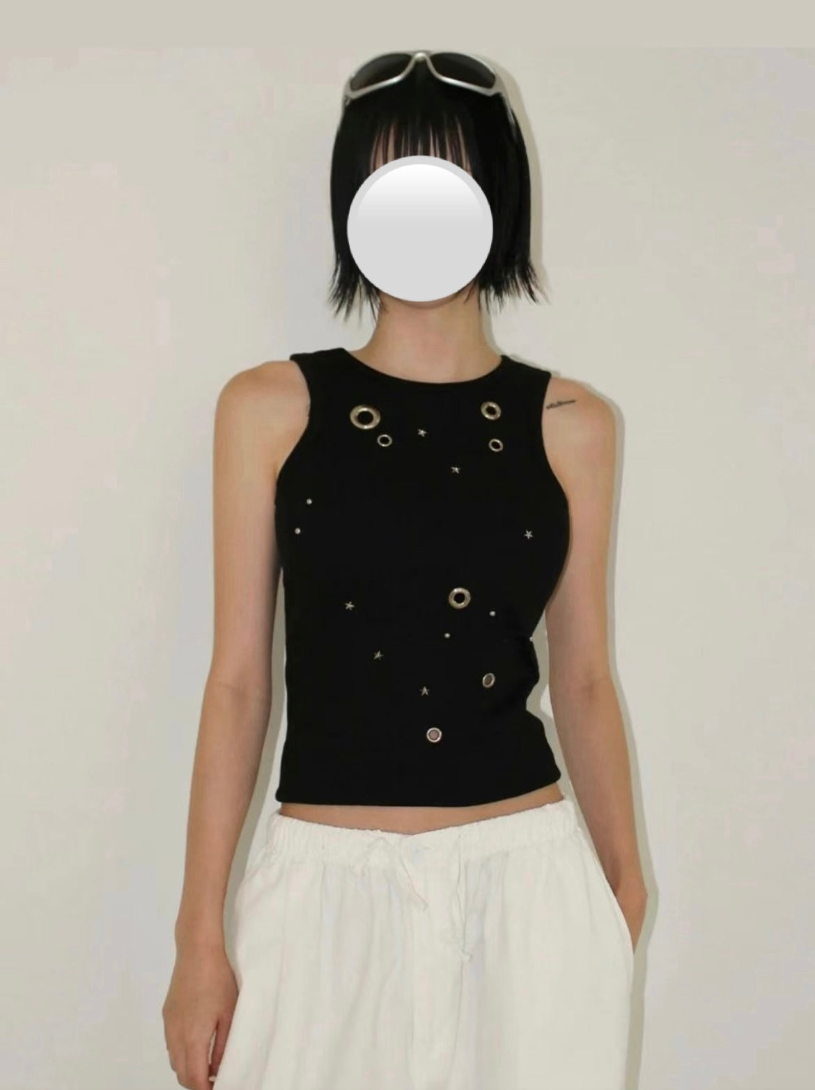 Bold eyelet tank🪬