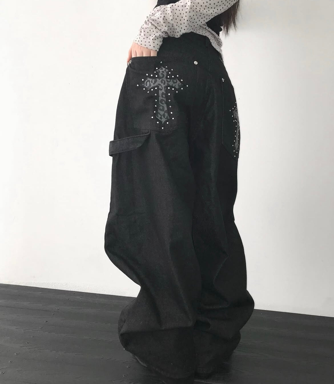 Cheetah cross denim✝️