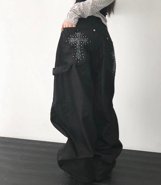 Cheetah cross denim✝️