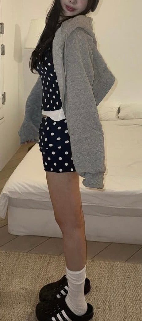 Polka dot cami top and shorts