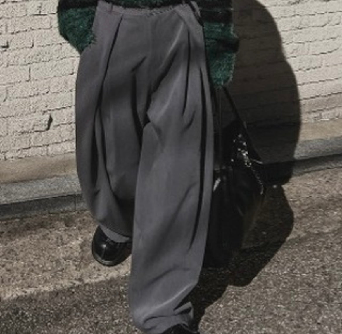 Elegant wide-leg suit trousers(西褲版！💜）