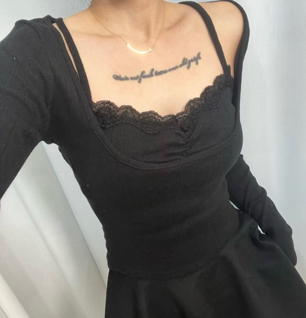 Lace whisper top