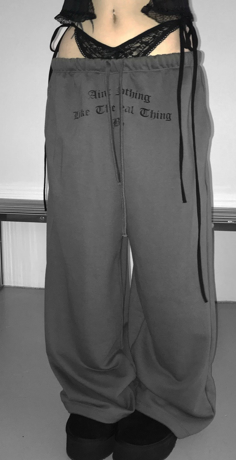 火辣辣☄️lace drawstring sweatpants✨