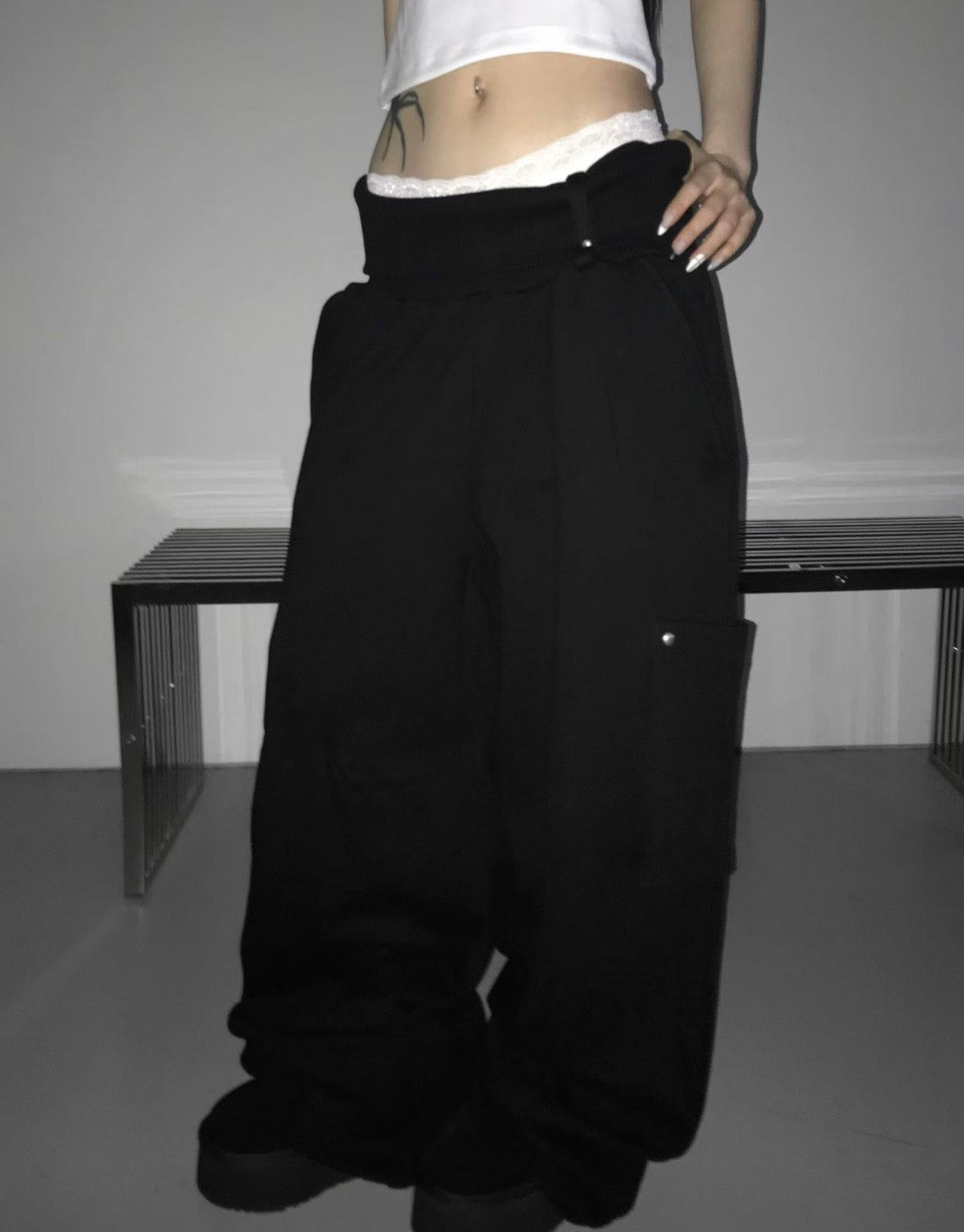 Oversized pocket sweatpants